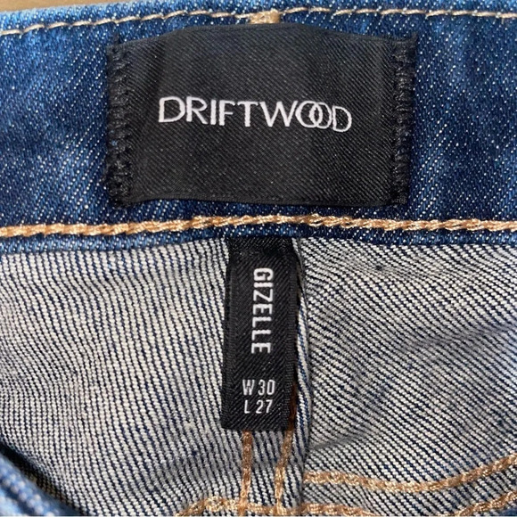 DRIFTWOOD Gizelle Girlfriend Skinny Jeans Destructed Distressed Size 30 - Picture 13 of 16